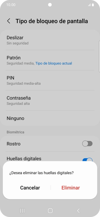 Pulsa Eliminar. Pulsa Eliminar.