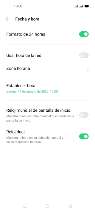 Pulsa el indicador junto a 