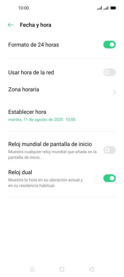 Pulsa el indicador junto a 