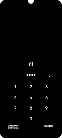 Si lo solicita el teléfono, introduce el código PIN y pulsa el icono de aceptar. Si lo solicita el teléfono, introduce el código PIN y pulsa el icono de aceptar.