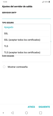 Pulsa Apagado para desactivar la función. Pulsa Apagado para desactivar la función.