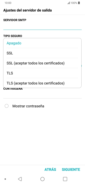 Pulsa Apagado para desactivar la función. Pulsa Apagado para desactivar la función.