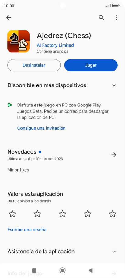 Pulsa Desinstalar.