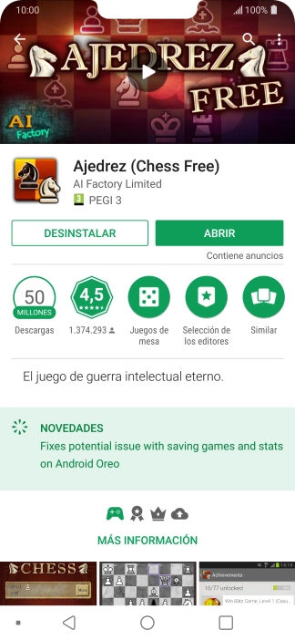 Pulsa DESINSTALAR.