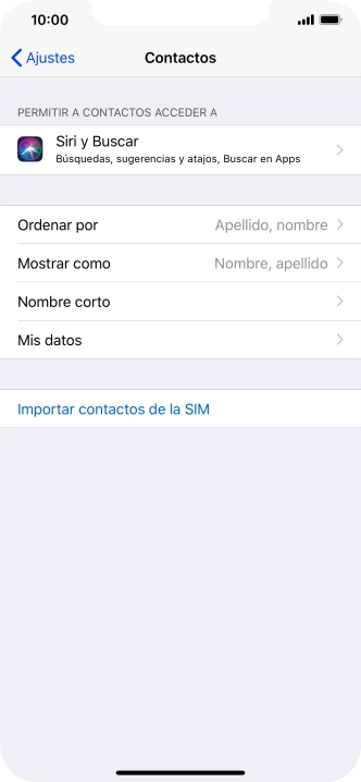 Pulsa Importar contactos de la SIM. Pulsa Importar contactos de la SIM.