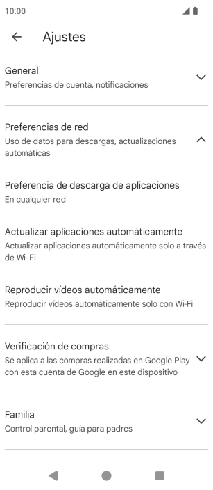 Pulsa Actualizar aplicaciones automáticamente. Pulsa Actualizar aplicaciones automáticamente.