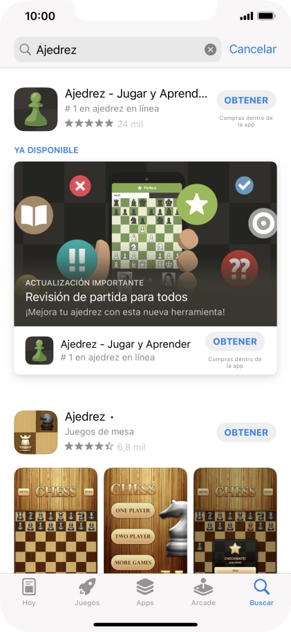 Pulsa la app deseada. Pulsa la app deseada.