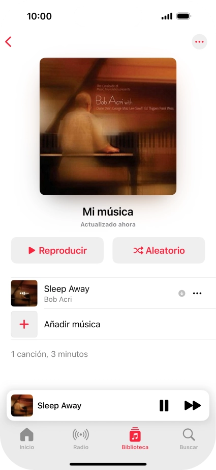 Pulsa el título de la canción. Pulsa el título de la canción.