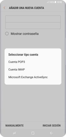 Pulsa Cuenta IMAP.