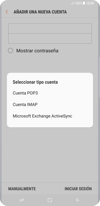 Pulsa Cuenta IMAP.