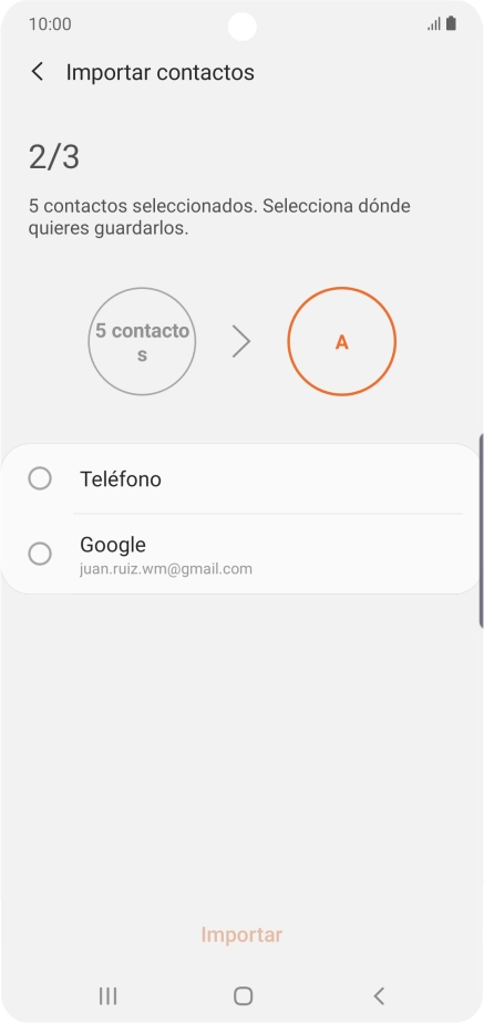Pulsa Teléfono.