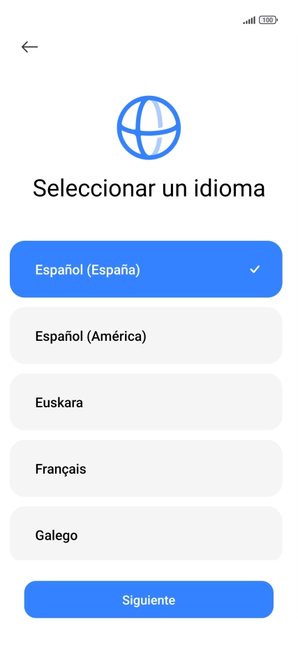 Pulsa el idioma deseado. Pulsa el idioma deseado.