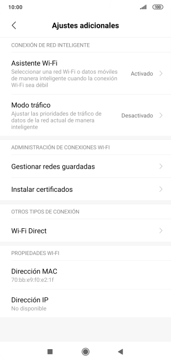 Pulsa Asistente Wi-Fi. Pulsa Asistente Wi-Fi.