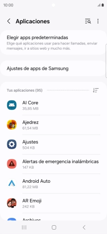 Pulsa la app deseada. Pulsa la app deseada.