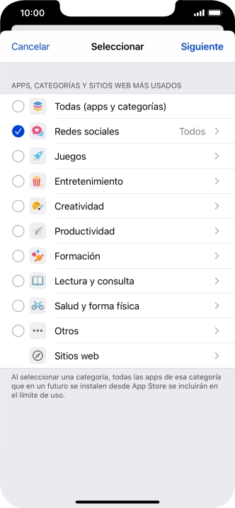 Pulsa Siguiente.