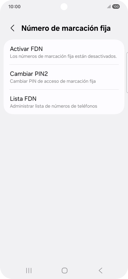 Pulsa Activar FDN. Pulsa Activar FDN.