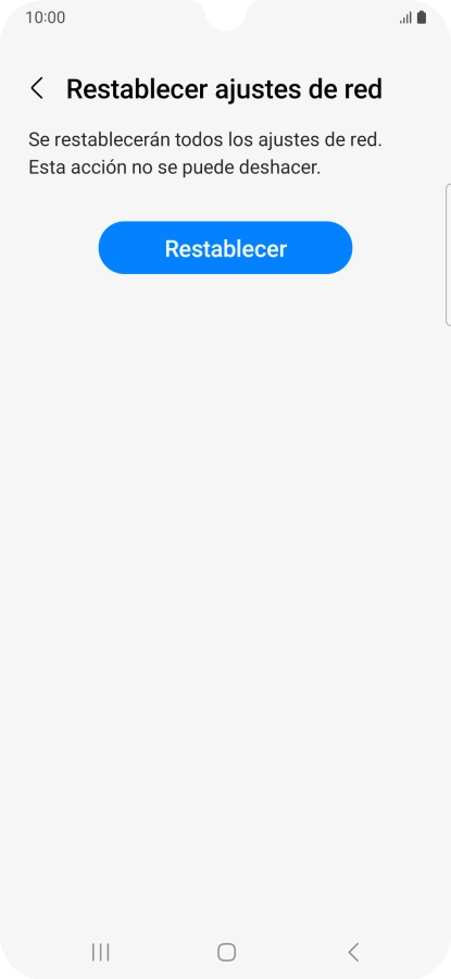 Pulsa Restablecer. Pulsa Restablecer.