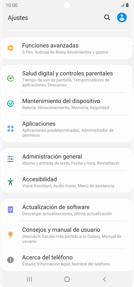 Pulsa Actualización de software. Pulsa Actualización de software.