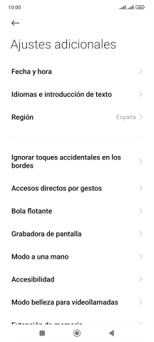 Pulsa Fecha y hora. Pulsa Fecha y hora.
