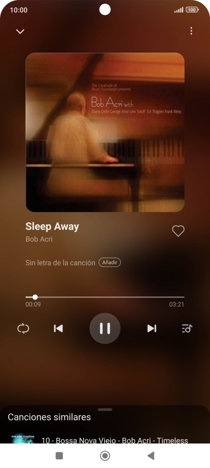 Pulsa la flecha hacia la derecha para ir al archivo de música siguiente. Pulsa la flecha hacia la derecha para ir al archivo de música siguiente.