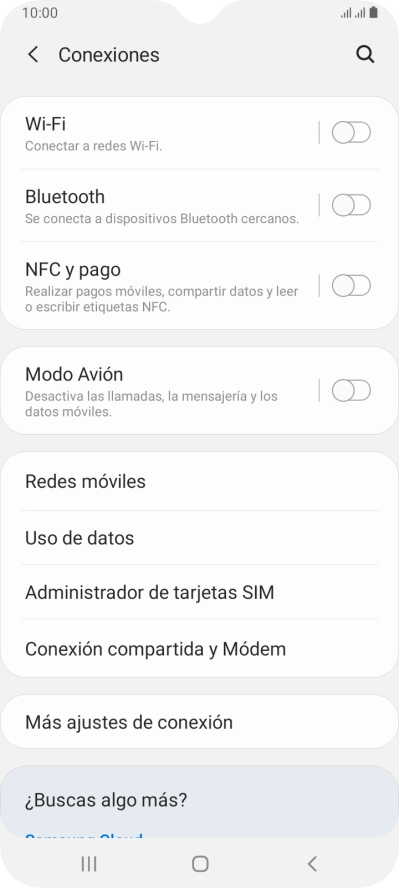 Pulsa Redes móviles. Pulsa Redes móviles.