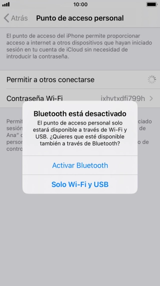 Si la función de wifi está activada, pulsa Solo Wi-Fi y USB. Si la función de wifi está activada, pulsa Solo Wi-Fi y USB.