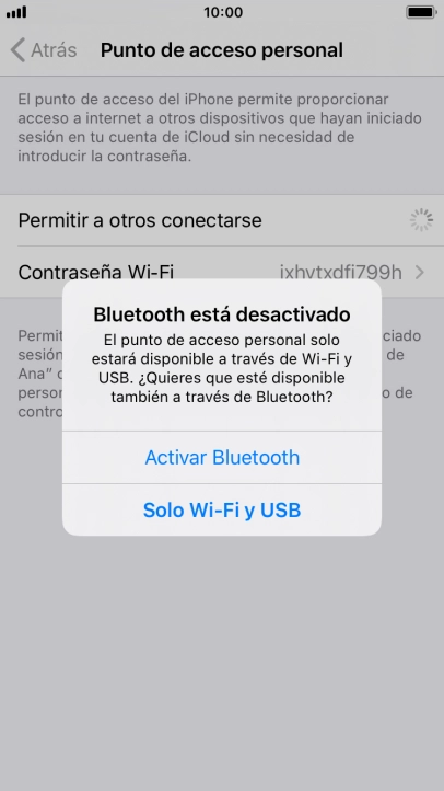 Si la función de wifi está activada, pulsa Solo Wi-Fi y USB. Si la función de wifi está activada, pulsa Solo Wi-Fi y USB.
