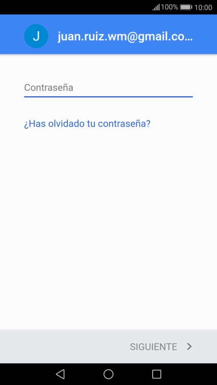 Pulsa en el campo de escritura e introduce la contraseña de tu cuenta de Google. Pulsa en el campo de escritura e introduce la contraseña de tu cuenta de Google.
