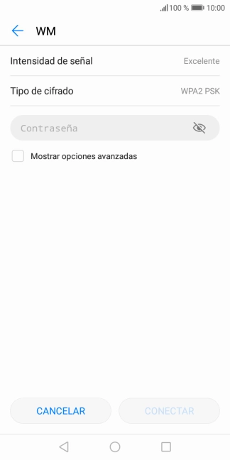 Pulsa Contraseña e introduce la contraseña de la red wifi. Pulsa Contraseña e introduce la contraseña de la red wifi.