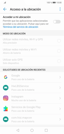 Pulsa el indicador junto a Pulsa el indicador junto a