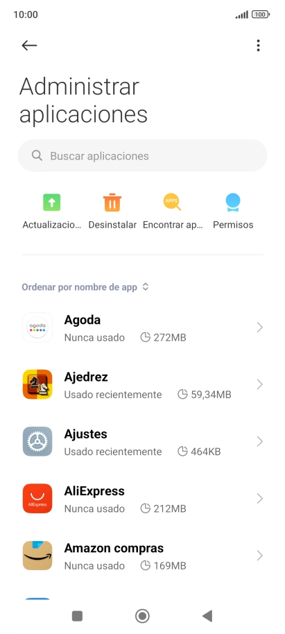 Pulsa la app deseada. Pulsa la app deseada.