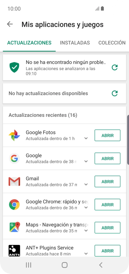 Pulsa INSTALADAS. Pulsa INSTALADAS.