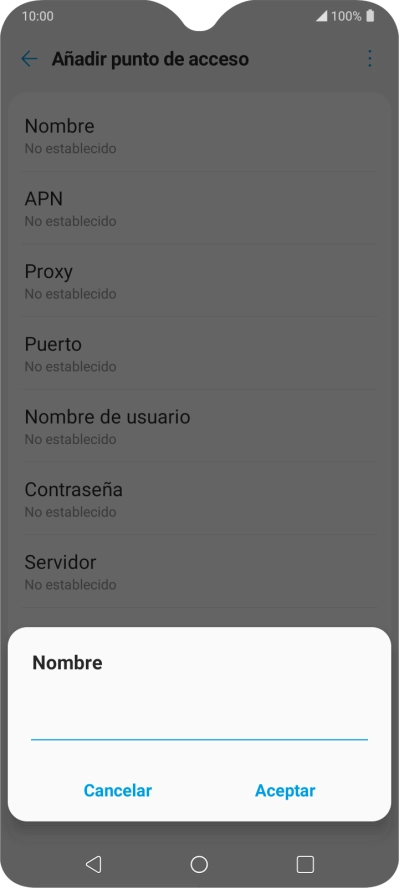 Introduce Vodafone Internet y pulsa Aceptar. Introduce Vodafone Internet y pulsa Aceptar.