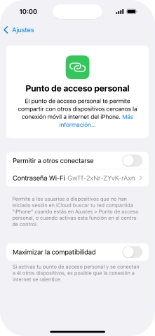 Pulsa Contraseña Wi-Fi e introduce una contraseña. Pulsa Contraseña Wi-Fi e introduce una contraseña.