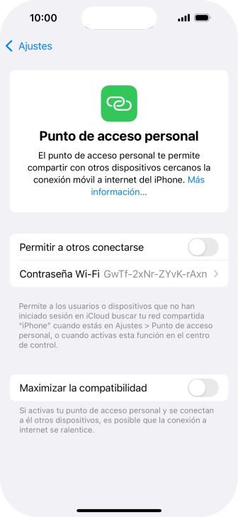 Pulsa Contraseña Wi-Fi e introduce una contraseña. Pulsa Contraseña Wi-Fi e introduce una contraseña.