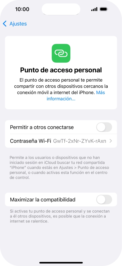 Pulsa Contraseña Wi-Fi e introduce una contraseña. Pulsa Contraseña Wi-Fi e introduce una contraseña.