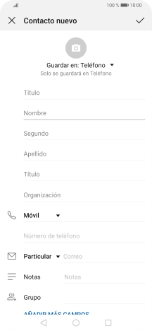 Pulsa Nombre e introduce el nombre deseado. Pulsa Nombre e introduce el nombre deseado.