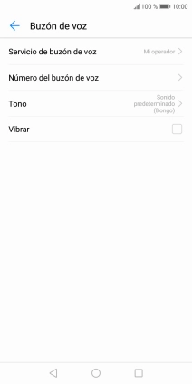 Pulsa Número del buzón de voz. Pulsa Número del buzón de voz.