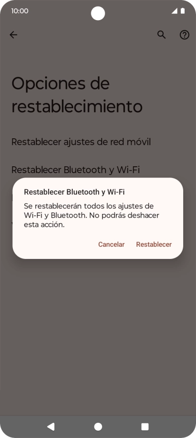 Pulsa Restablecer. Pulsa Restablecer.