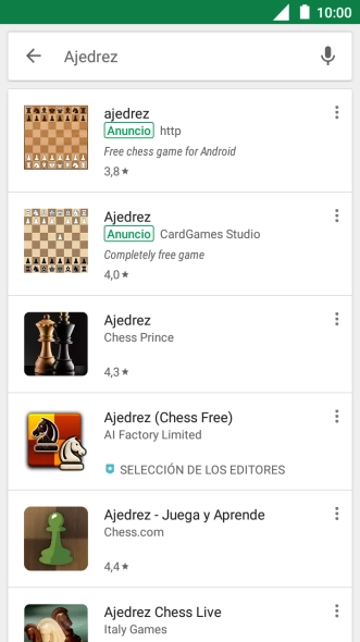 Pulsa la app deseada. Pulsa la app deseada.