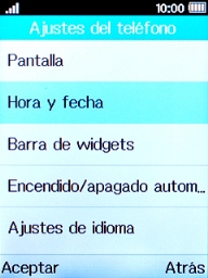 Selecciona Hora y fecha. Selecciona Hora y fecha.