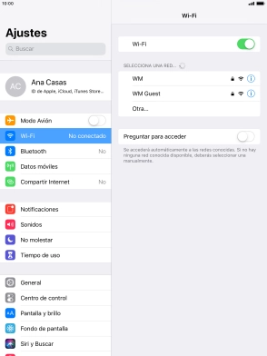 Pulsa la red wifi deseada e introduce la contraseña de esta red. Pulsa la red wifi deseada e introduce la contraseña de esta red.
