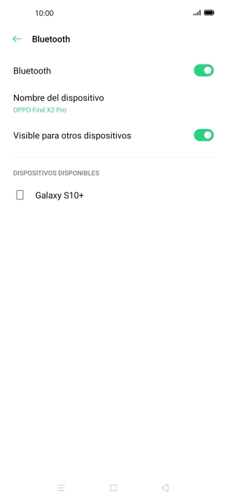 Pulsa el dispositivo Bluetooth deseado y sigue las indicaciones de la pantalla para vincular el dispositivo al teléfono. Pulsa el dispositivo Bluetooth deseado y sigue las indicaciones de la pantalla para vincular el dispositivo al teléfono.