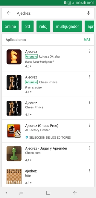 Pulsa la app deseada. Pulsa la app deseada.