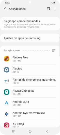 Pulsa la app deseada. Pulsa la app deseada.