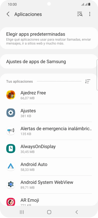 Pulsa la app deseada. Pulsa la app deseada.