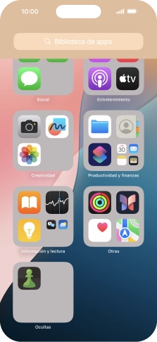 Pulsa la app deseada durante unos instantes. Pulsa la app deseada durante unos instantes.