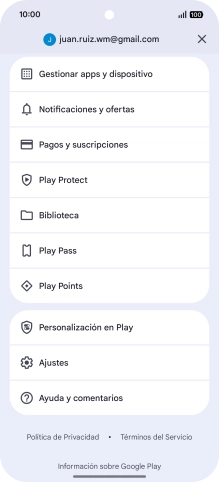 Pulsa Gestionar apps y dispositivo.