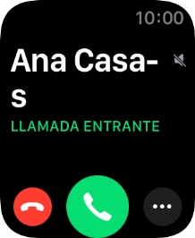 Pulsa la Digital Crown cuando recibas una llamada. Pulsa la Digital Crown cuando recibas una llamada.