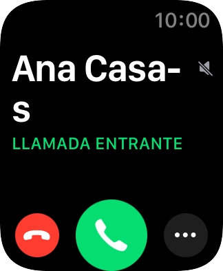 Pulsa la Digital Crown cuando recibas una llamada. Pulsa la Digital Crown cuando recibas una llamada.